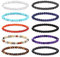 CASSIECA 10 Stück 6 mm Naturstein Perlenarmbänder für Herren Damen Winziger Schotter Naturstein Elastisch Armband Charme Perlen Paare Stretch Armbänder Schmuck