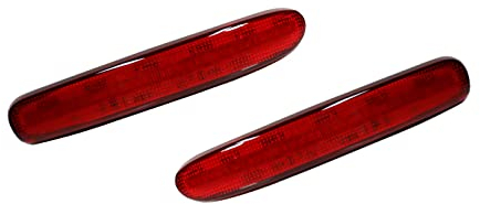 CarWorld Rücklicht Für Mi-NI Cooper Clubman R55 2008–2014, rote hintere Stoßstangenreflektoren, Lichtfunktion, Blinker, Nebelschlussleuchte