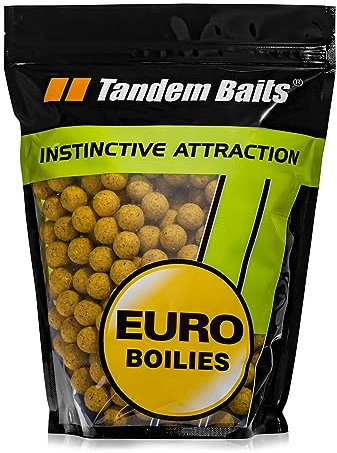 Tandem Baits Karpfen Futter Angelfutter Futterboilies Karpfenboilies Euro Boilies 16 mm 1 kg Ananas