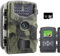 FunKind Wildkamera 36MP 4K Nachtsichtkamera Wildtierkamera 850nm IR LEDs Wildkamera mit Bewegungsmelder Nachtsicht IP65 Wasserdicht Jagdkamera mit 16G Speicherkarte