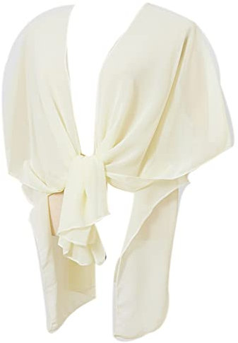 Bellonesc Damen-Schals und Wickeltücher für Abendkleider wie Seidenschals für Frauen, Cream, Einheitsgröße