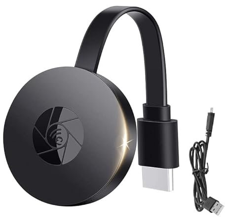 Miracast Dongle,Chromecast, HDMI,Dongle Sans Fil WiFi 2.4GHz,Plug and Play,HDMI Streaming Stick para Android/iOS/Windows, 4K 1080P Compatible con Miracast Airplay DLNA TV