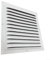 DAZZLEEX Alluminio Griglia di ventilazione in metallo, quadrata, per interni ed esterni, colore bianco, per tenere fuori insetti 300 x 300 mm