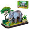 Puzzle 3D Elefant - 3 D Puzzle Für Kinder Und Erwachsen | 3D Puzzles Kinder +5 Jahre | 3D Puzzles Erwachsene | Einfache Montage | 42 Teile