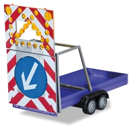 Herpa 052368-003 Anhänger für Straßensicherheit, Ultramarin