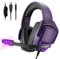 H6 Gaming Headset with Microphone, Stereo Headset for PS4 PS5 PC Xbox One Nintendo Switch, Gaming Over Ear Headphones for Laptop/Tablet(Violet)