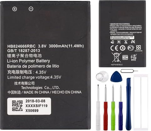 E-yiiviil HB824666RBC Batterie de rechange compatible avec Huawei E5577 E5577Bs-937 avec outils