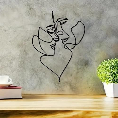 Pendentif moderne en métal noir - Décoration de la maison - Verre à vin rouge tendance - Personnalité unique - Pendentif de Noël au plafond - Décorations à suspendre au plafond (noir, 30 x 22,4 x 0,5