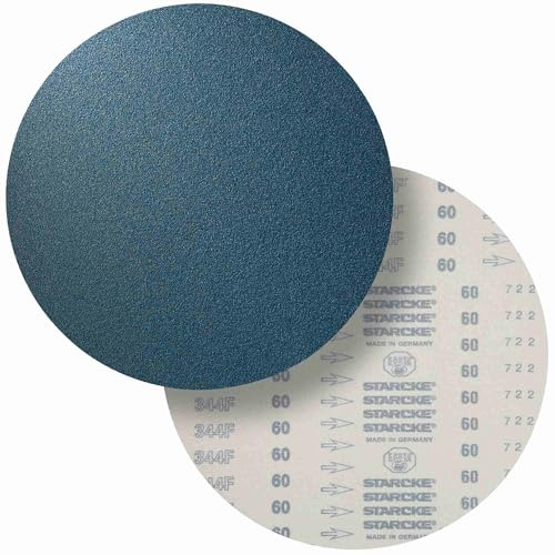 10 x STARCKE Schleifscheibe Zirkon 344FK | Klett haftend | 300 mm ungelocht | Korn 120