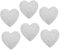 CIYODO Tovagliette A Forma Di Cuore Resistenti Allusura - Set Da 6 Pezzi - Perfette Per La Casa E Gli Eventi