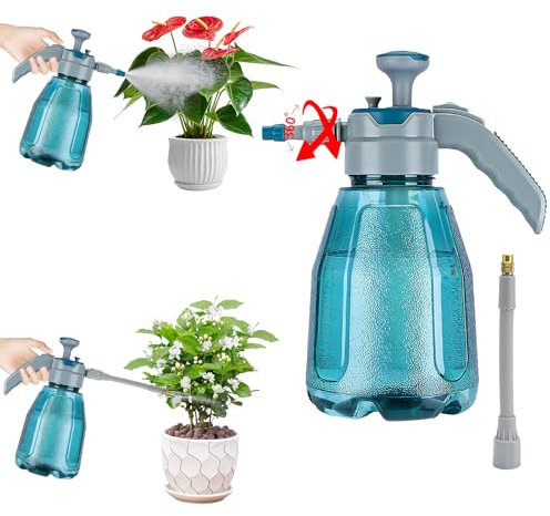 KYYGKY Plant Mister Spray Bottle 2L Plastic Pump Pressure Sprayer Fine Mist Garden Watering Can Water Sprayer with Universal Nozzle for Gardening, Flowers, Hanging Plants