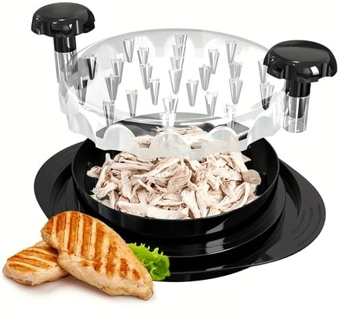 LURNODY Trituradora de Pollo y Carne,Desmenuzador de Pollo,Herramienta Trituradora de Pechuga de Pollo,Deshilachador de Carne con Asas Ergonómicas y Base Antideslizante,para Carne de Cerdo,Pollo