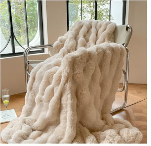 OUYUE Kuscheldecke Winter Decke/Überwurf, Flanell-Fleece, Warme Decken Für Bettwäsche, Couch, Sofa, Wohnzimmer Wohndecke Sofadecke(C,100 * 150cm)