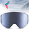 Monte Ski Goggles, Frameless Interchangeable Magnetic Lens 100% UV400 Protection Snow Goggles for Men & Women, OTG & Helmet-Compatible Snowboard Goggles, Anti-glare Ski Goggles For Skiing Snowboarding