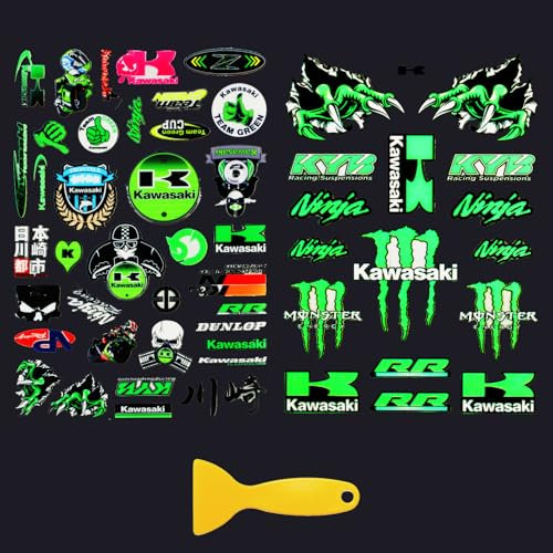 Monster Energy Aufkleber, Helm Aufkleber, Motocross Aufkleber, Wasserfeste Motorrad Stickers Dekorative Aufkleber für Laptop, Helm, Motorrad, Skateboard, Auto, Fahrrad Aufkleber Decals