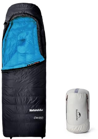 Naturehike CW700 Daunenschlafsack Ultraleichte Tragbare Kompackte Winter Schlafsack 4 Jahreszeiten für Erwachsene und Kinder Outdoor Camping Wandern Reisen mit Kompressionssack