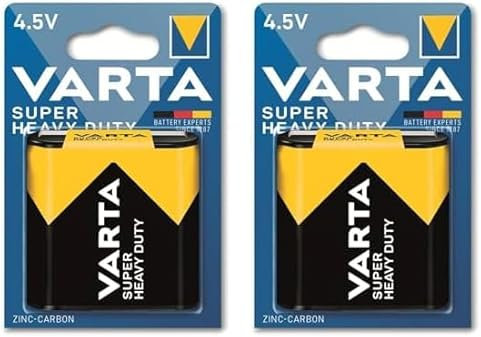 Varta Pile Saline 3R12/4,5V -3R12-super Heavy Duty (Lot de 2)