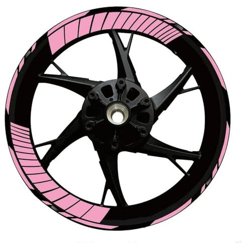 YZXOOP Motorrad-Radnabenaufkleber Reflektierende Aufkleber Für Motorradfelgen Für Kawasaki Für Ninja 650 400, Radnabenaufkleber, Radaufkleber Felgenrandaufkleber(Farbe 8)
