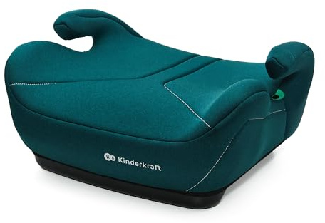 Kinderkraft I-BOOST 2 I-SIZE, Autositz, 125-150 cm, Babyschale, Sitzerhöhung für 6 bis 12 Jahre, einfache Montage, ergonomische Haltung, extra Schaumstoff, Grün