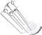 Toyvian 1 Ensemble Cintre Kebab support à brochettes accessoires de barbecue grille de cuisson porte-brochettes brochettes de bâtons de barbecue kebab suspendu Acier inoxydable