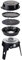 Cadac Safari Chef 30 LP Deluxe QR, Portable LPG BBQ, 4.1kg, Multiple Cooking Surfaces, 40cm Height