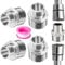 5 PCSShower Hose Connectors,Shower Accessories,UniversalShower Fittings with Sealant Tape,Reducing Nipple Shower Adapter,Male to Female Threaded Connector Accessories,Shower Connector for Water Pipes