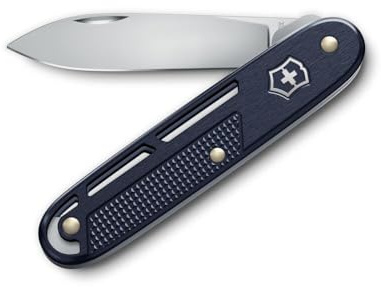 Victorinox Onefold Alox - Coltello svizzero raffinato con clip per il trasporto, colore: Blu scuro