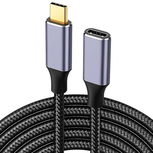 USB C Extension Cable 3M,100W USB C 3.1 Gen2 10Gbps 4K@60Hz Male To Female