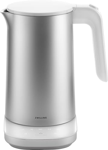 ZWILLING Enfinigy - Bollitore Pro con 6 impostazioni di temperatura, 1850 Watt, 1 litro, colore: Argento