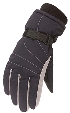 Guantes de esquí para niños, resistentes al viento, impermeables, guantes de invierno, guantes térmicos, guantes de invierno, guantes de invierno, para niños, niñas, snowboard, correr, ciclismo
