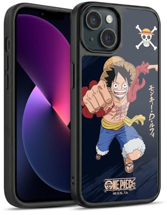 Head Case Designs Officially Licensed One Piece Luffy Graphic Art Gel Armour Case [Military Grade Protection] Compatible With Apple iPhone 13