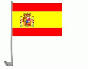 Everflag Auto-Fahne: Spanien mit Wappen