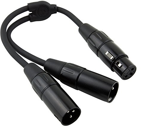 Pig Hog PY-XF2XM XLR (Female) to Dual XLR (Male) Y-Cable, 6 (PYXF2XM)