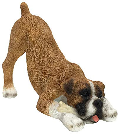 Sandicast Small Size Rehkitz Boxer Skulptur hockend