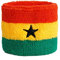 Flaggenfritze Schweißband Motiv Fahne/Flagge Ghana + gratis Aufkleber