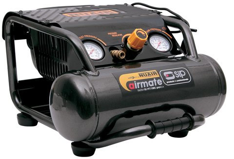 SIP Airmate OL197/10RC Air Compressor Portable Oil-Free Direct Drive, 230V 10L 1.5hp 145psi 8CFM