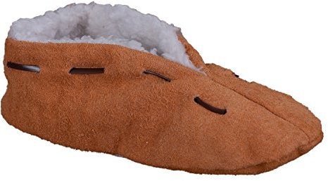 Hausschuhe aus Lammfell | Damen & Herren | gefüttert & rutschfest | Leder-Puschen | Antirutsch Lammfellschuhe | Winter-Pantoffeln | extra warm & weich