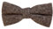DonDon Herren Fliege 12 x 6 cm Baumwolle gebunden und längenverstellbar braun beige