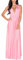 IBTOM CASTLE Femme Robe Longue de Cérémonie Chic Robe Ado Multi-Style Sexy Taille Haute sans Manche Robe Fille d’Eté Bandage de Soirée Cocktail Demoiselle d'honneur Mariage Fête Aniversaire Rose XL