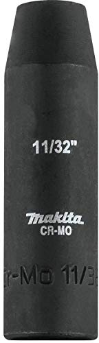 Makita A-99530 11/32 Zoll Tiefbrunnen-Schlag-Stecknuss, 3/8-Zoll-Antrieb