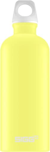 Sigg - Aluminium Water Bottle - Traveller Ultra Lemon - Climate Neutral Certified - Suitable For Carbonated Beverages - Leakproof - Lightweight - BPA Free - Ultra Lemon - 0.6 L