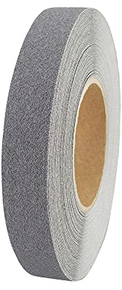 AnTina TAPES® graues Grip-Tape Anti-Rutsch-Band für Innen- & Außenbereiche, rutschfestes Klebeband & Sicherheitsband, stark selbstklebend (2,5cm x 18m, Grau)