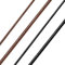 Richsteel edelstahl lederkette herren geflochten 2mm breit 76cm lang lederkette mit Dreverschluss für Hip pop Rapper