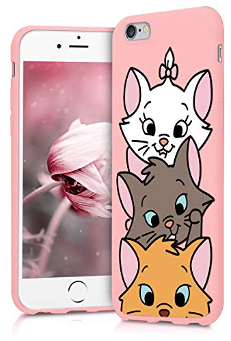 Pnakqil Coque iPhone 6s / 6, Rose avec Mignon Motif Dessin Silicone Flexible Souple Case Gel TPU Bumper Soft Ultra Mince Fine Housse de Antichoc Protection Cover pour Apple 6s / 6, Porc