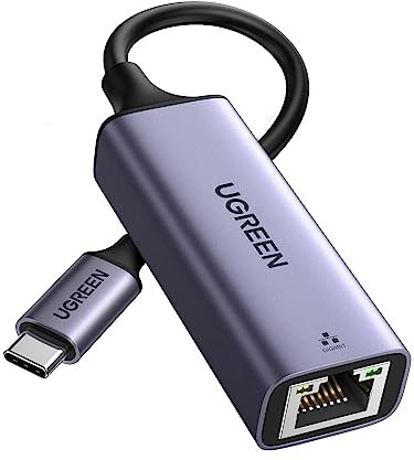 UGREEN Adaptador USB C a Ethernet RJ45 a Thunderbolt 3 tipo C Gigabit Network LAN Converter 10 100 1000Mbps para MacBook Pro Air iPad Pro Galaxy S20 S10 S9 XPS 13 15 Surface Book 2 Go Chromebook