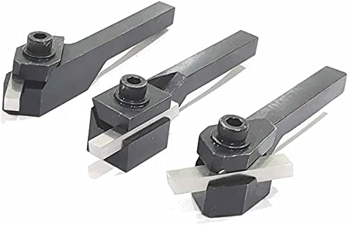Small Lathe Turning Tools with HSS Tool Bits – 8mm Square Shank Set of 3