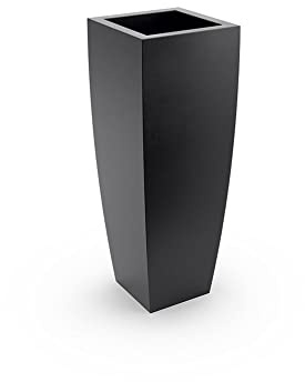 FORVEGA - Pot Juno, Hauteur 75 cm, Design Intemporel, qualité supérieure, adapté à Une Utilisation intérieure et extérieure, adapté à Chaque Plante, Noir