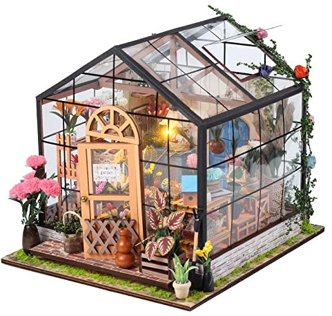 INSGEN DIY Handmade Miniature Furniture, Wooden Diorama Book, Nook House Kits Building Crafts for Adults, Mini Street Tiny Library House Making Kit in 1:24 Scale