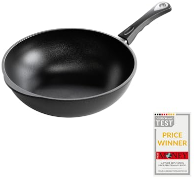 AMT Gastroguss The World´S [...] Extra großer Wok ohne Induktion, Ø 32 cm, Höhe 10 cm, Aluguss, Lotan® Antihaftbeschichtung, AMZN-1032S-US