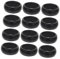 EXCEART Nagelzubehör 12 Stück Sportringe Fitness-Zubehör Schwarze Gummiringe Für Herren Outdoor-Zubehör Silikon-Ehering Sportringe Herrenringe Silikonbänder Ehering-Schutz Schwarzer